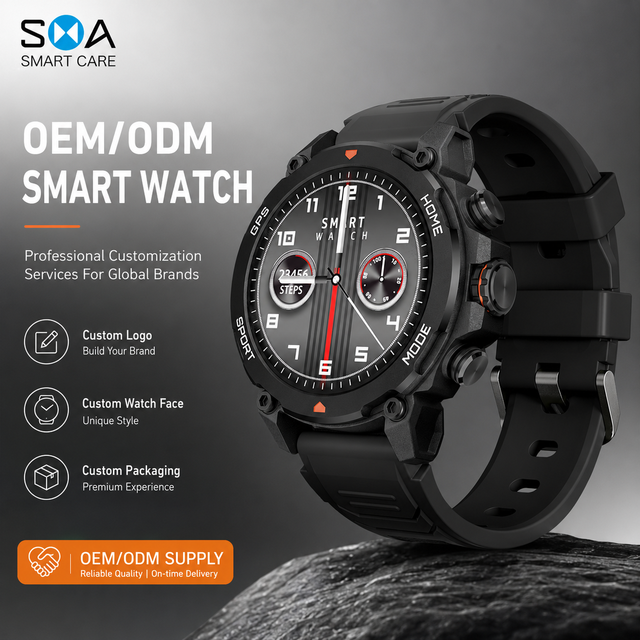 Factory OEM Wholesale G6 GPS Smart Watch 5ATM Waterproof Compass Barometer Altimeter 1.43" AMOLED Rugged Custom Sport Smartwatch
