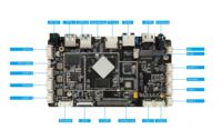 Carte OEM personnalisée Rockchip RK3566 Android/Linux Kiosque industriel de signalisation numérique multimodale AI