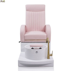 Silla de spa de un solo pie para salón de uñas, silla de estación de hidromasaje <span class=keywords><strong>Lotus</strong></span> Darcy Pink pedicura, silla de spa con luz Led para hombres - Product Image 3