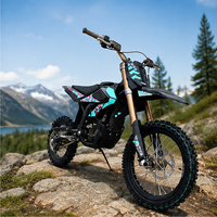 Mini moto électrique sans balais pour enfants et adultes, idéale pour la conduite tout-terrain et sur sentiers.