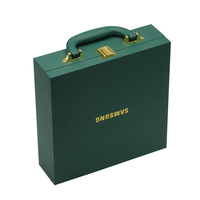 Boîte à parfum de luxe en cuir PU et MDF fabriquée à la main dans le Guangdong, coffret cadeau en bois pour cosmétiques, emballage personnalisé