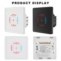 Interruptor Inteligente para Caldera con WiFi, 20A, Material ABS, Pantalla Táctil de Vidrio, Bloqueo Infantil y Medidor de Consumo