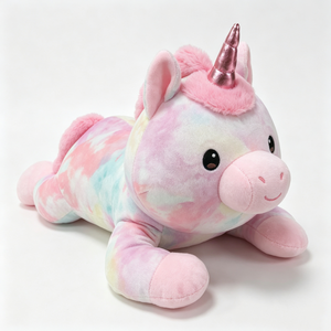 Peluche de Unicornio Tie Dye Personalizado, Almohada de Peluche, Relleno de Algodón PP, Tamaño 31-50cm, Unisex, Decoración de Halloween - Product Image 4