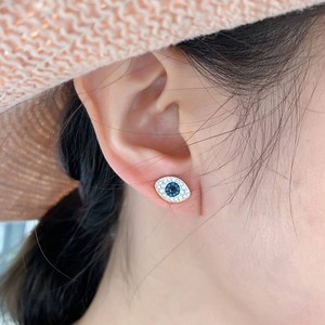 Boucles <span class=keywords><strong>d</strong></span>'oreilles œil du diable pour femme, œil du diable <span class=keywords><strong>bleu</strong></span>, haute couture, haute qualité - Product Image 5