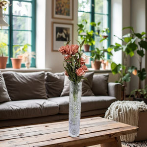 <span class=keywords><strong>Grand</strong></span> <span class=keywords><strong>vase</strong></span> en <span class=keywords><strong>cristal</strong></span> <span class=keywords><strong>de</strong></span> 34cm-Design floral clair droit pour la décoration <span class=keywords><strong>de</strong></span> mariage/maison-Cadeau <span class=keywords><strong>de</strong></span> pièce maîtresse d'événement élégant - Product Image 2