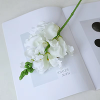 BOTUI001 Vente en gros de fleurs artificielles en soie Snapdragon Antirrhinum Purple Delphinium Larkspur Faux fleurs pour centres de table