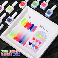 ZRKGEL – Kit de vernis gel néon non toxique sans TPO, marque privée, 9 couleurs estivales vives, végétalien, sans cruauté, qualité salon