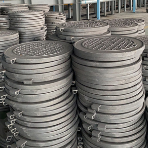 EN124クラスB125 Hangxing CE/ISO9001認証取得済み金属製二重シール黒色角型鋳鉄道路用マンホール蓋 - Product Image 6