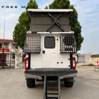Camioneta Ford F-350 Todoterreno con Remolque para Acampar, Camioneta con Remolque para Acampar para las Cuatro Estaciones, Camioneta con Remolque para Acampar Plegable