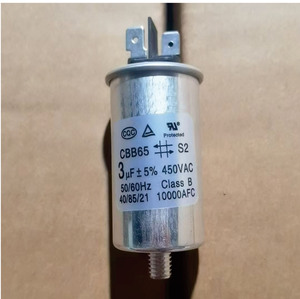 CBB65 3μF 450V AC Film <span class=keywords><strong>Condensateur</strong></span> Goujon De Montage 30x55mm Taille pour Cuisinière À Induction/Four Électrique/Micro-ondes <span class=keywords><strong>Condensateur</strong></span> À Film Mince - Product Image 2