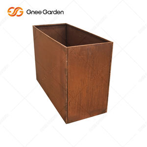 Jardinières personnalisées légères en acier corten pour le jardin extérieur et la maison Pots de fleurs en métal durable - Product Image 6