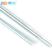 Hot Dip Galvanized Zinc Plated Flat Head Carbon Steel Threaded Bar DIN975 GB Metric Full Thread Stud Rod 80mm 90mm 150mm 1m