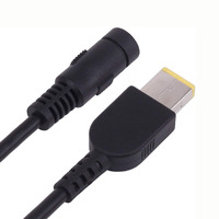 5,5 x 2,5 mm Gleichstrom-Steckdose auf quadratischen Stecker, Adapter, Konverter für Lenovo Thinkpad