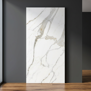 กระเบื้องพอร์ซเลนเคลือบลายหินอ่อน Norwell Staturio ขนาด 600x1200 มม. หนา 9 มม. สไตล์โมเดิร์นหรูหรา สีดำ สำหรับปูพื้นและผนัง - Product Image 1