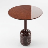 Table basse en marbre de style italien, petite table basse moderne à finition brillante, table basse de luxe légère pour salon, table d'appoint pour canapé