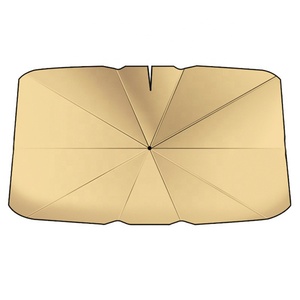 Ô che nắng kính chắn gió ô tô gấp gọn in ấn tùy chỉnh cao cấp, chống tia UV, phủ lớp titan vàng - Product Image 1