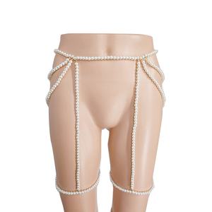 Corrente de Cintura Estilo Hip-Hop com Pérolas Douradas Ajustável para Praia, Joia Corporal, Cinto de Verão para Biquíni - Product Image 5