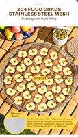 Ltpk LT-32 Hotel Keuken Commerciële Gemberdroger Machine Banaan Mango Fruit Drogen 22 Dienblad Verse Ananas Roterende Droger Machine