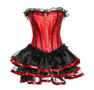 Jupe en gaze pour femme <span class=keywords><strong>de</strong></span> chambre, 3 couleurs, tenue <span class=keywords><strong>de</strong></span> jeu <span class=keywords><strong>de</strong></span> sorcière, demi-longueur, tenue overbust, Victoria, jupe courte sexy - Product Image 1