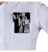 Blouses de laboratoire Haoran, porte-cartes PVC personnalisé robuste et transparent avec poche de protection