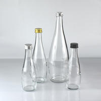 Bouteille d'eau en verre givré haut de gamme - 500-1000 ml - Eau minérale et spiritueux (brandy/tequila) avec bouchon couronne pour boissons