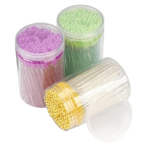 Starry sirène — brosse à cils jetable, 100 pièces/bouteille, baguettes de Mascara, brosse à <span class=keywords><strong>sourcils</strong></span> pour Extension de cils, étiquette privée - Product Image 6
