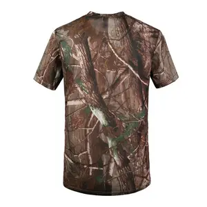 शिकार कपड़े कपड़े पहनने कस्टम Upland हिरण सुअर मछली पकड़ने लंबी आस्तीन बतख छलावरण के लिए रिक्त शिकार Camo टी शर्ट पुरुषों