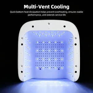 เครื่องอบเล็บแบบเดี่ยวสำหรับนิ้วเดียวหรือทั้งมือ  อบเจลเล็บแห้งเร็ว  ไฟ LED  พร้อมเซ็นเซอร์อัตโนมัติ  หลอดไฟคู่ - Product Image 5