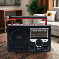 Lecteur CD portable rétro en plastique OEM personnalisé certifié CE avec Bluetooth, USB, TF, prise casque, batterie rechargeable intégrée, radio AM FM SW