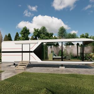 Meilleure vente moderne Space Capsule House Mur extérieur en verre trempé Option rentable pour l'<span class=keywords><strong>achat</strong></span> en gros dans les centres de villégiature - Product Image 2