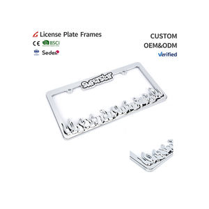 กรอบป้าย<span class=keywords><strong>ทะเบียน</strong></span>สไตล์ธุรกิจลายนูน3D พลาสติกโครเมียม - Product Image 2