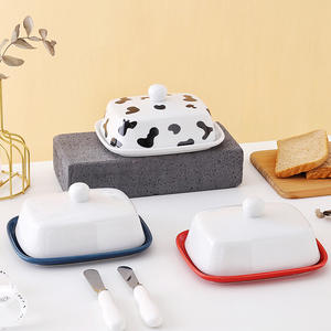 Bol à beurre en <span class=keywords><strong>plastique</strong></span> personnalisé, vaisselle <span class=keywords><strong>de</strong></span> cuisine en céramique, <span class=keywords><strong>avec</strong></span> <span class=keywords><strong>couvercle</strong></span> - Product Image 4