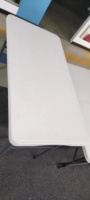 Offre Spéciale 4ft 120cm dans la moitié événements en plein air mariage rectangulaire blanc HDPE pique-nique à manger Table pliante en plastique