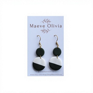ต่างหูเรซิ่นทำมือขายส่ง ต่างหูแฟชั่นสีสันสดใส เครื่องประดับแฟชั่น - Product Image 1