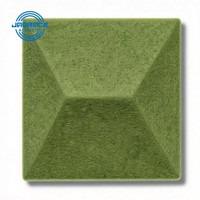 Élément acoustique en polyester texturé 3D, écologique, carreaux sculptés absorbants le son pour studio d'enregistrement professionnel
