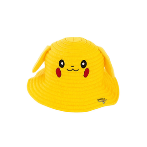 Sombrero de paja ajustable para niños de Pikachu, sombrero de paja amarillo con dibujos animados para uso en exteriores, sombrero para niños de primavera y verano - Product Image 2