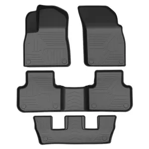 Non Slip Double Layer 3D TPE Carper Liner Floor Mat Use For Audi Q7 (7seats) 2016-2022
