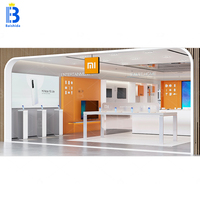Aménagement intérieur Décoration personnalisée Vitrine pour magasin de téléphones portables Design pour magasin de téléphones