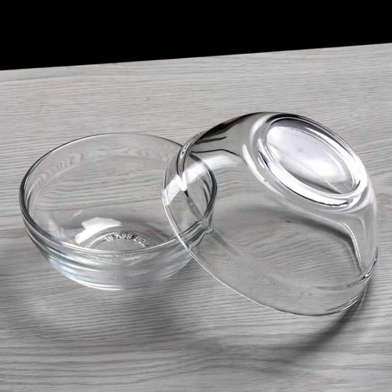 Wholesale customized soda lime bowls salad bowl set glass bowl
