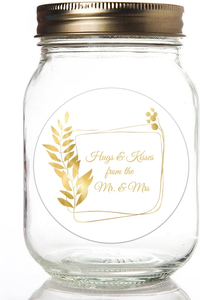 Sticker in ấn biểu tượng tùy chỉnh rõ ràng minh bạch lá vàng dán dầu-proof cá nhân kinh doanh logo và 'cảm ơn bạn' tin nhắn - Product Image 3