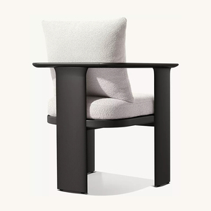 Ensemble de salle à manger d'extérieur en aluminium, chaises et table de jardin pour hôtel et terrasse - Product Image 3