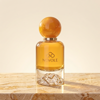 Flacon de parfum de luxe de bonne qualité, 50 ml, flacon de parfum rond en verre transparent, 30 ml, vide, flacon de parfum de 100 ml avec emballage en boîte