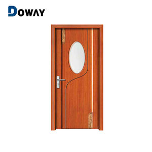 人気デザインの両開き木製ドア、デザイナーサンミカ木製ドア、無垢材ドア - Product Image 2