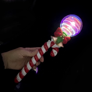 Đảng Trang Trí Giáng Sinh Sáng Âm Nhạc Thanh Bóng Spinner Wand LED Xoay Bóng Đồ Chơi Phát Sáng LED Kẹo Mía <span class=keywords><strong>Stick</strong></span> - Product Image 1