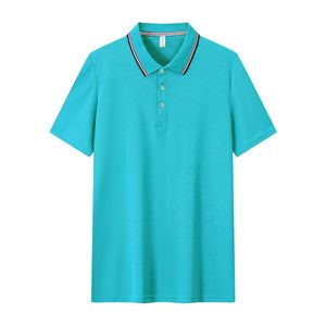 Polo en Soie de Mûrier à Manches Courtes Couleur Unie Séchage Rapide Vêtements de Travail d'Entreprise Chemises Publicitaires - Product Image 1