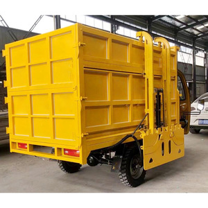 รถบรรทุกเก็บขยะแบบตักด้านหลัง 660 ลิตร สีเหลือง เครื่องยนต์เบนซิน - Product Image 3