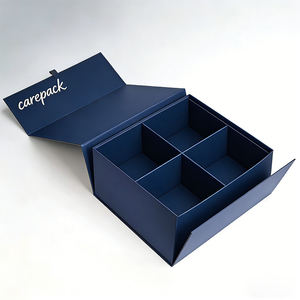 Boîtes cadeaux élégantes avec fermeture magnétique, couvercle rabattable, carton rigide haut de gamme, boîtes cadeaux pliables en papier pour l'emballage - Product Image 6