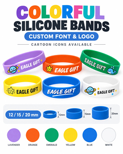 Bracelet promotionnel en caoutchouc avec logo imprimé en relief - Product Image 5