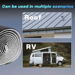 Rollo de aislamiento térmico de 80 pies cuadrados <span class=keywords><strong>para</strong></span> coche Van RV, barrera de protección térmica insonorizada, material negro - Product Image 4