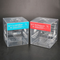 Boîte en plastique acétate transparente, emballage personnalisé, petite boîte en plastique pliable en PVC PP